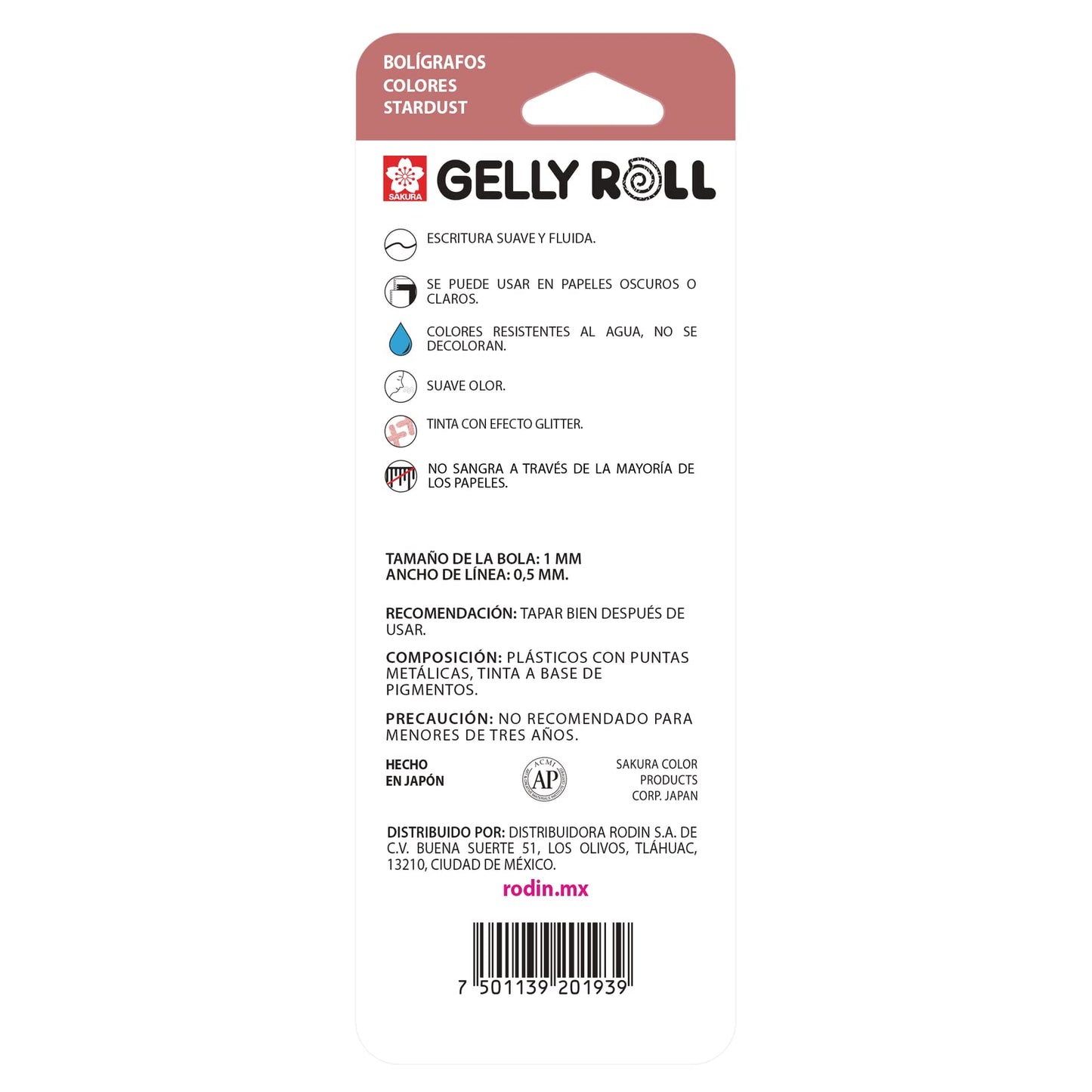 BOLIGRAFO SAKURA GELLY ROLL BLISTER X 3 PIEZAS STARDUST 28923