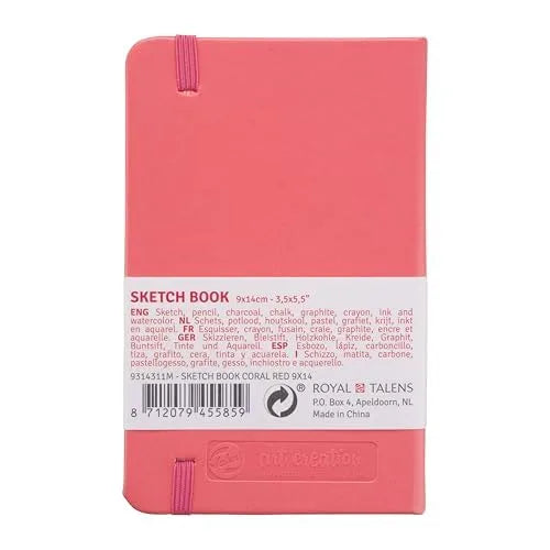 BLOCK SKETCHBOOK TALENTS ART CREATION CORAL 9X14CM 80HJ 140GR 28737
