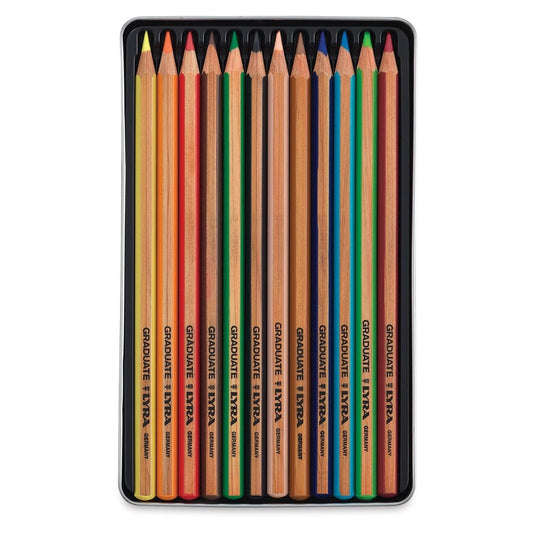 LAPICES DE COLOR LYRA GRADUATE PERMANENTES EN LATA 12C 73723¿