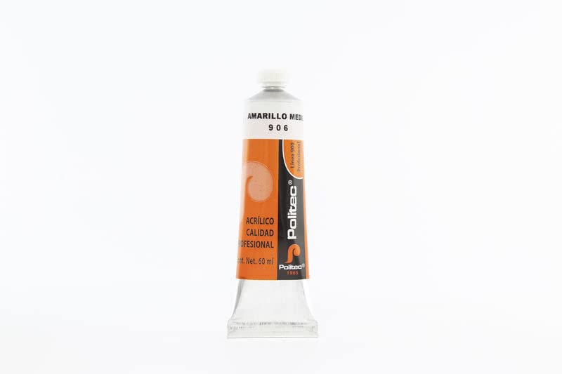 PINTURA ACRILICA POLITEC 60ML L-900 #906 AMARILLO M 11922