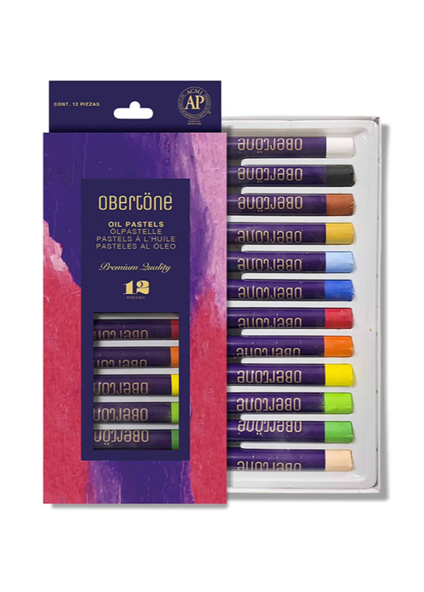 PASTEL AL OLEO OBERTONE SET 12 PREMIUM QUALITY 972512