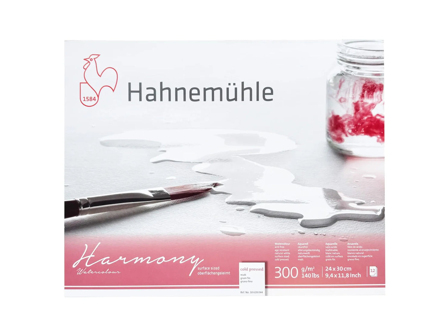 BLOCK HAHNEMÜHLE HARMONY WATERCOLOR 12HJ 24X30CM 300GM COLD PRESSED 23673