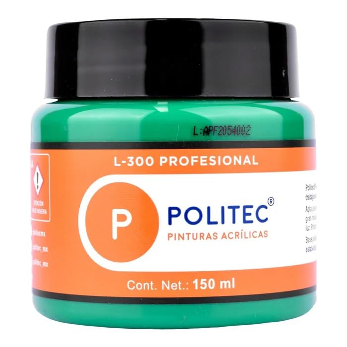 PINTURA POLITEC L-300 PROF. 150ML 3124 VERDE ESMERALDA 30944