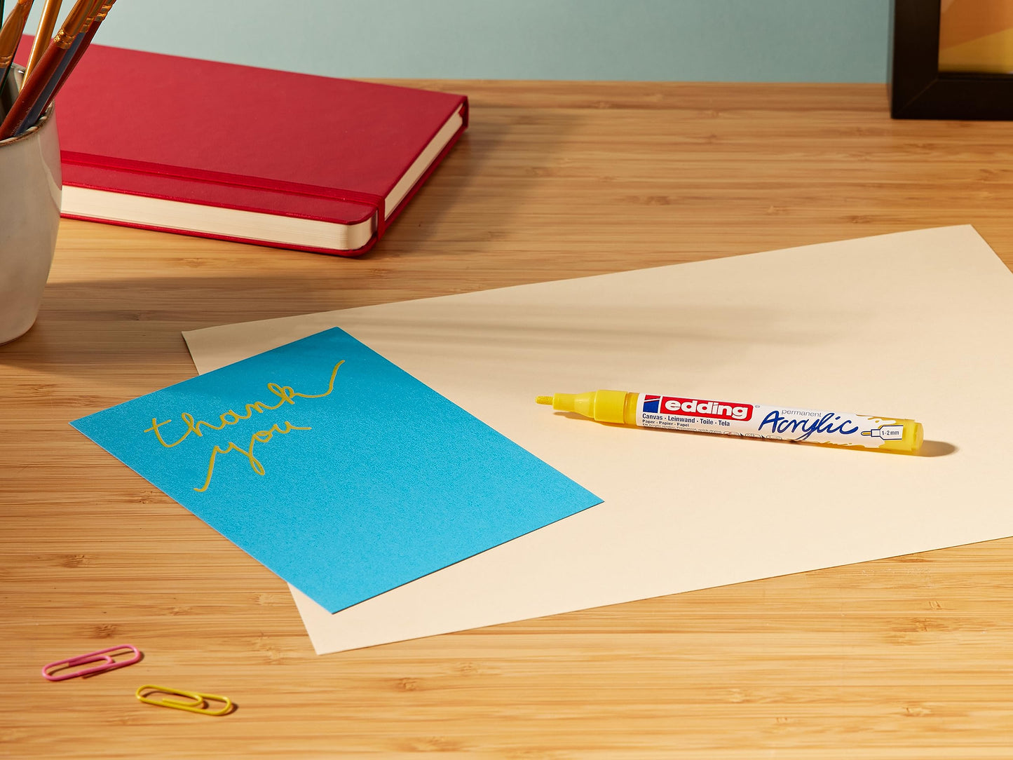MARCADOR EDDING ACRYLIC 1-2mm AMARILLO 61-E-5300-905