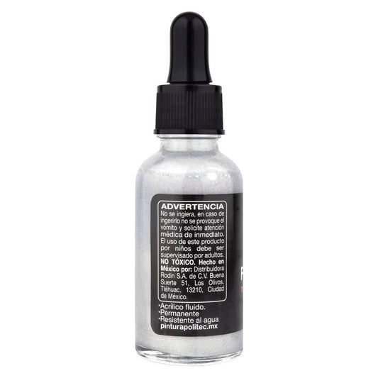 TINTA ACRILICA POLITEC 30ML 701 PLATA 29603