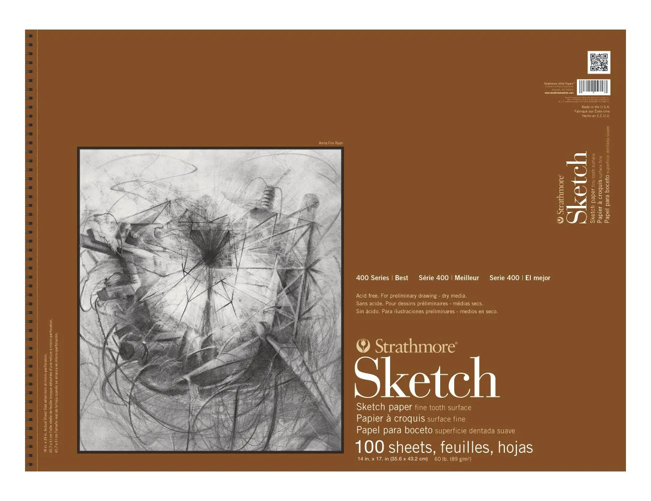 BLOCK STRATHMORE SKETCH 400 35.56 X 43.18CM 100HJS 67284