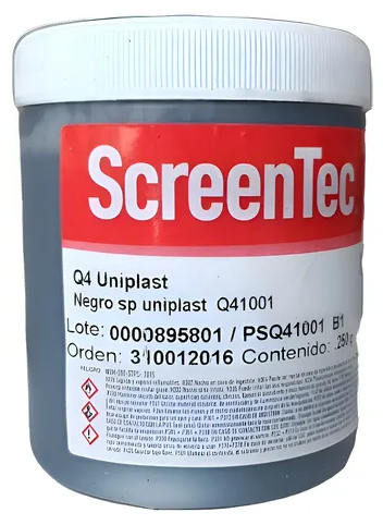 TINTA UNIPLAST SANCHEZ Q41001-14 NEGRO SP 250 GMS. SERIGRAFIA