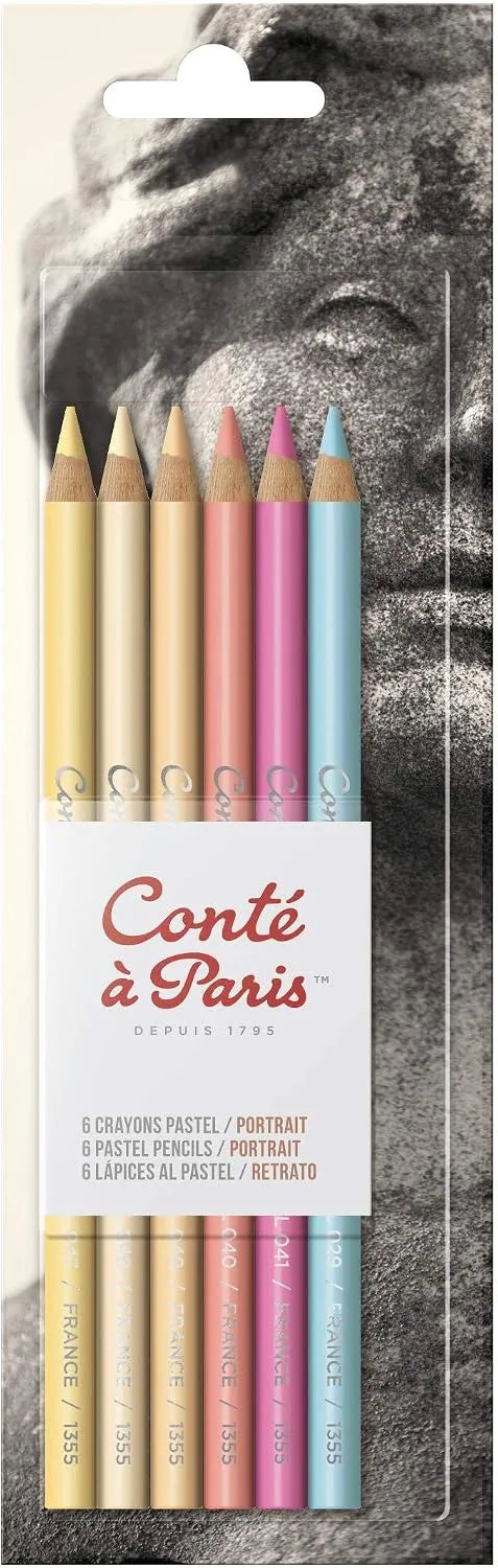LAPICES PASTEL CONTE RETRATO BL C6 11324