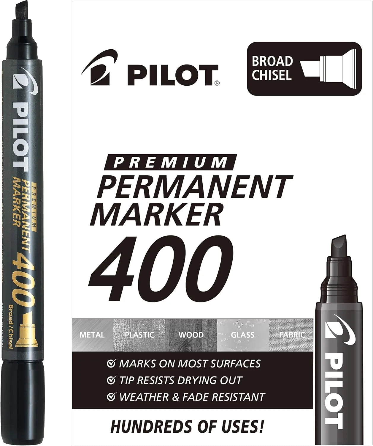 MARCADOR PILOT PERMANENTE SCA-400. P.CINCEL NEGRO 044114