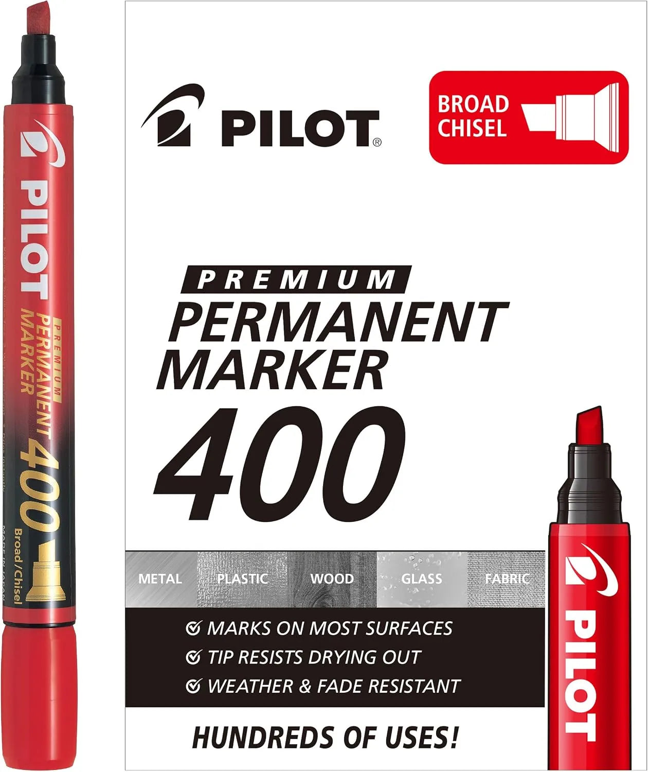 MARCADOR PILOT PERMANENTE SCA-400. P.CINCEL ROJO 044115