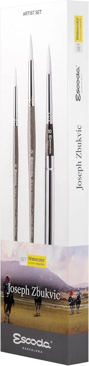 PINCELES ESCODA SINTETICOS ACUARELA S8605 SET C3 (R #8 #10 #12) JOSEPH ZBUKVIC 31227