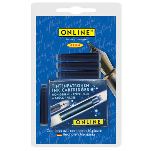CARTUCHO ONLINE PARA PLUMA FUENTE AZUL BL C6 67-20052