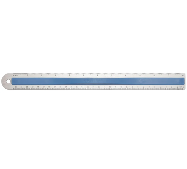 Regla de aluminio Westcott con agarre para dedos 30cm 15531