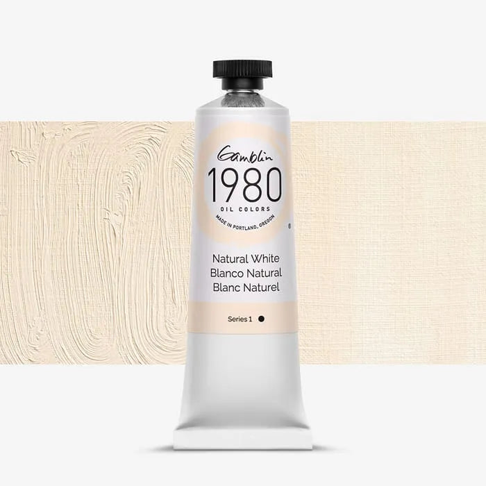 Pintura al oleo Gamblin 1980 Natural White 37ml