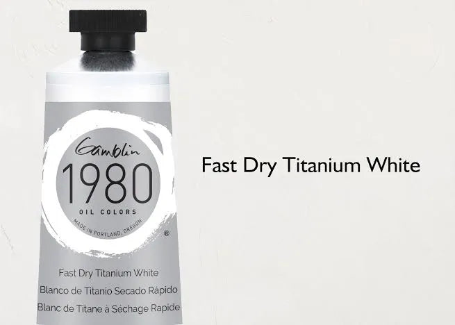 Pintura al oleo Gamblin 1980 Fast Dry Titanium White 37ml