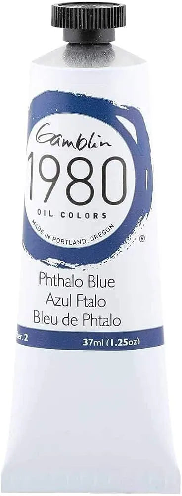 Pintura al oleo Gamblin 1980 Phthalo Blue 37ml