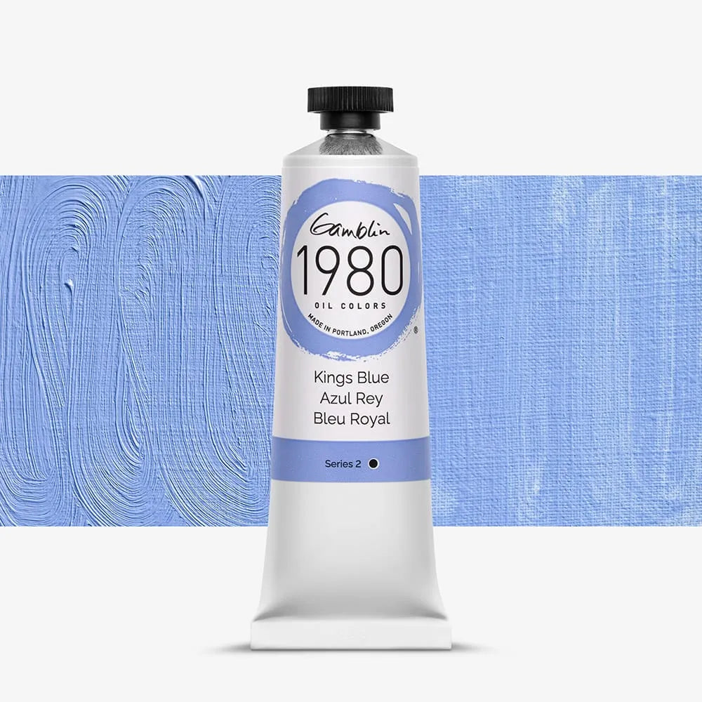Pintura al oleo Gamblin 1980 Kings Blue 37ml