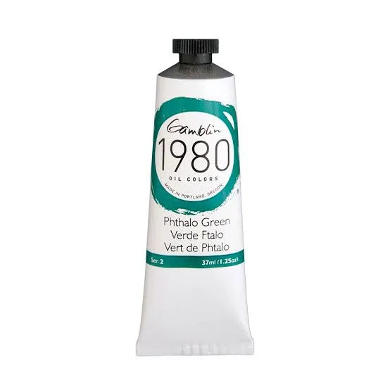Pintura al oleo Gamblin 1980 Phthalo Green 37ml
