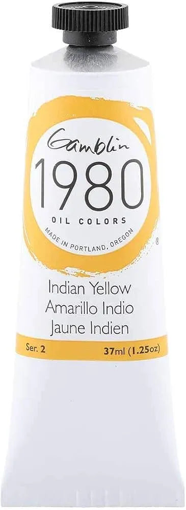 Pintura al oleo Gamblin 1980 India Yellow 37ml
