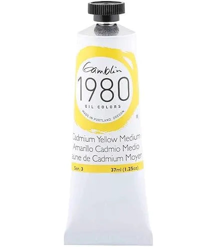 Pintura al oleo Gamblin 1980 Cadmium Yellow Medium 37ml