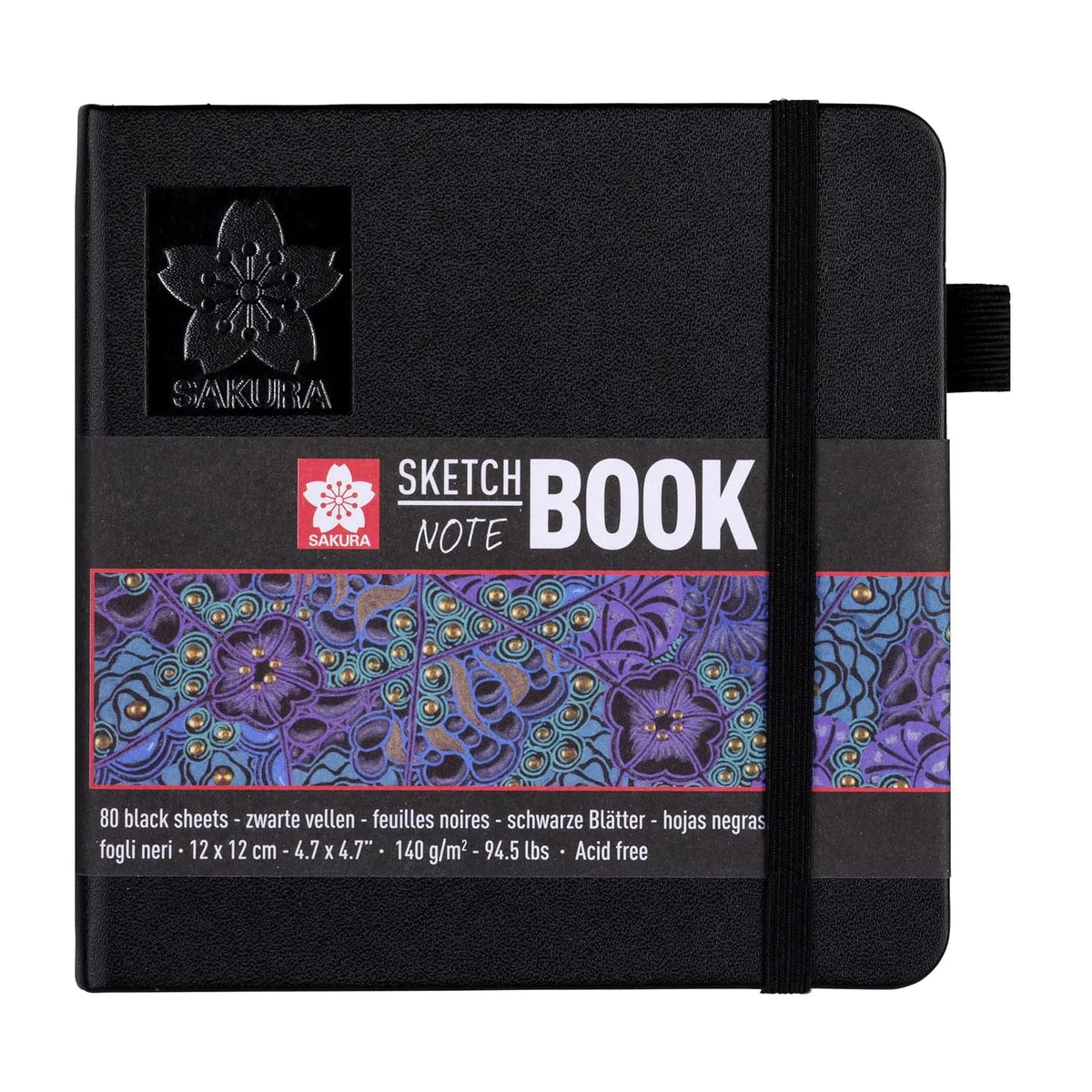 BLOCK SAKURA SKETCH NOTE NEGRO PAISAJE 80HJS 12X12CM 140GR 24501