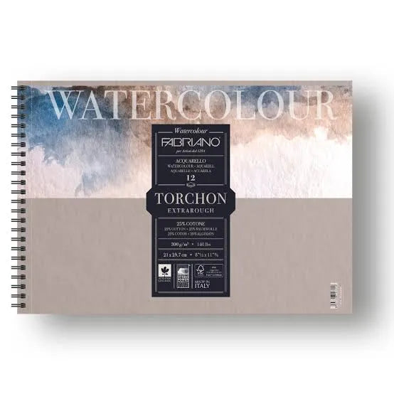 BLOCK FABRIANO WATERCOLOUR TORCHON 20H 23X30.5CM G300 558276
