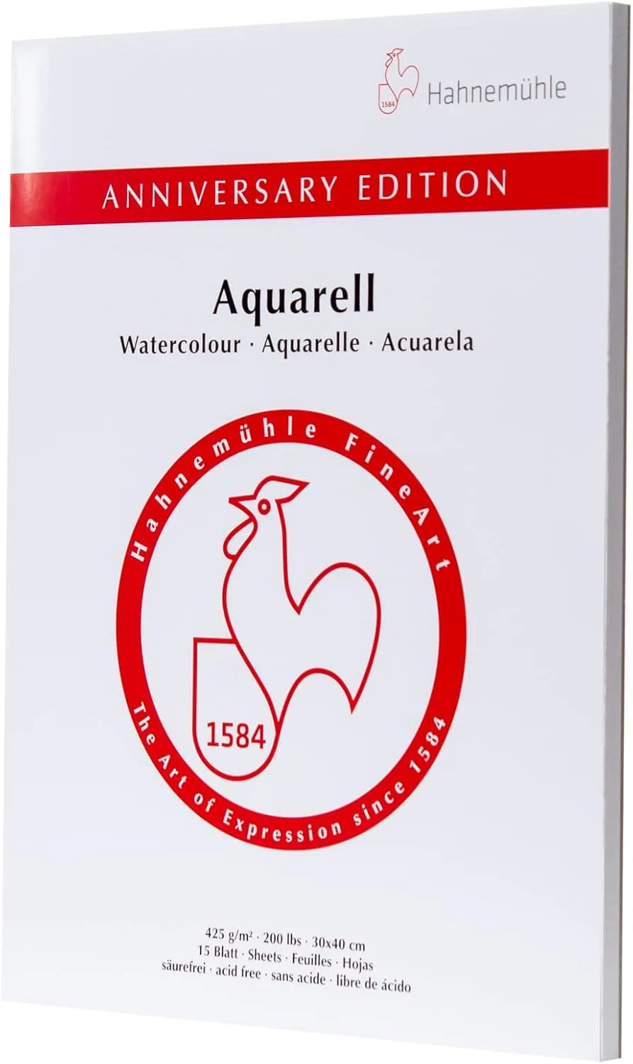 BLOCK HAHNEMÜHLE ACUARELA ANIVERSARY 30X40CM 425GMS 15HJS 20657