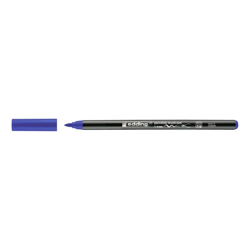 ROTULADOR EDDING CERÁMICA Y PORCELANA P. PINCEL FLEXIBLE 1-4MM AZUL 61-E-4200-03