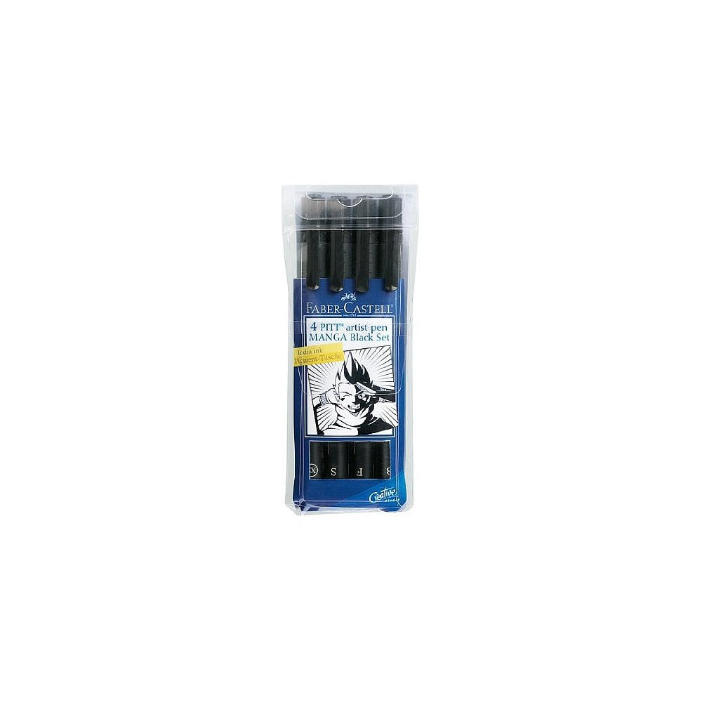 Marcador FC Pitt Artis Pen Manga (0.1/0.3/0.5/0.7) x 4 negro 167132