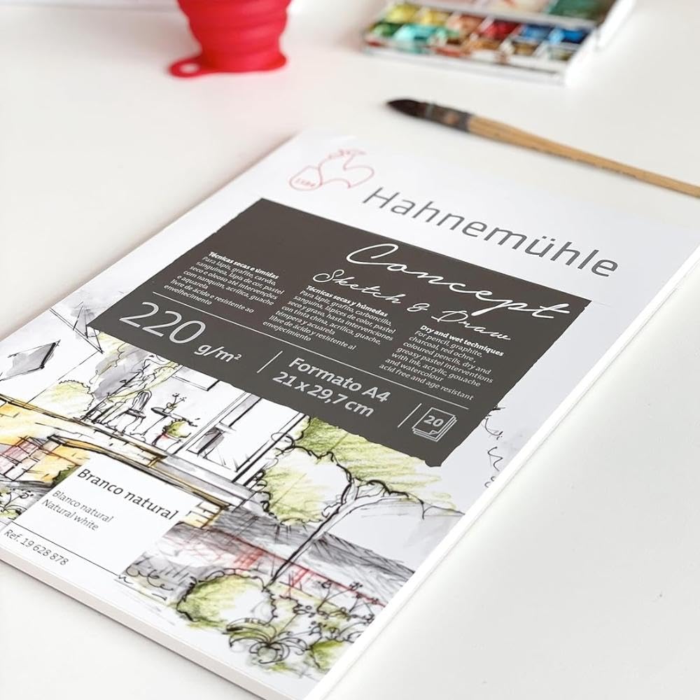 BLOCK HAHNEMÜHLE CONCEPT SKETCH&DRAW 20HJ A3 220GM 23672