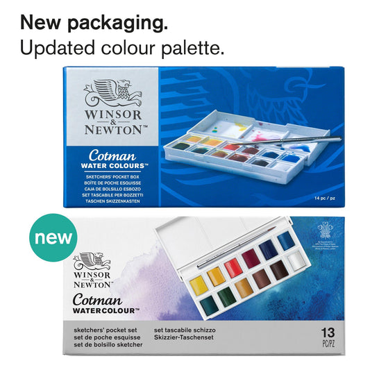 ACUARELAS W&N COTMAN 13 PASTILLAS SKETCHERS 10982