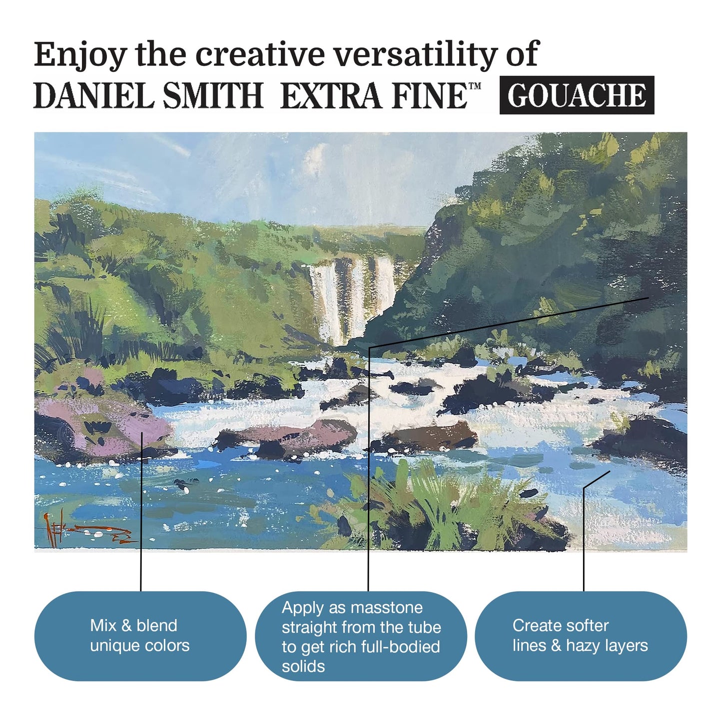 GOUACHE DANIEL SMITH 15ML HANSA YELLOW LIGHT S1 30632