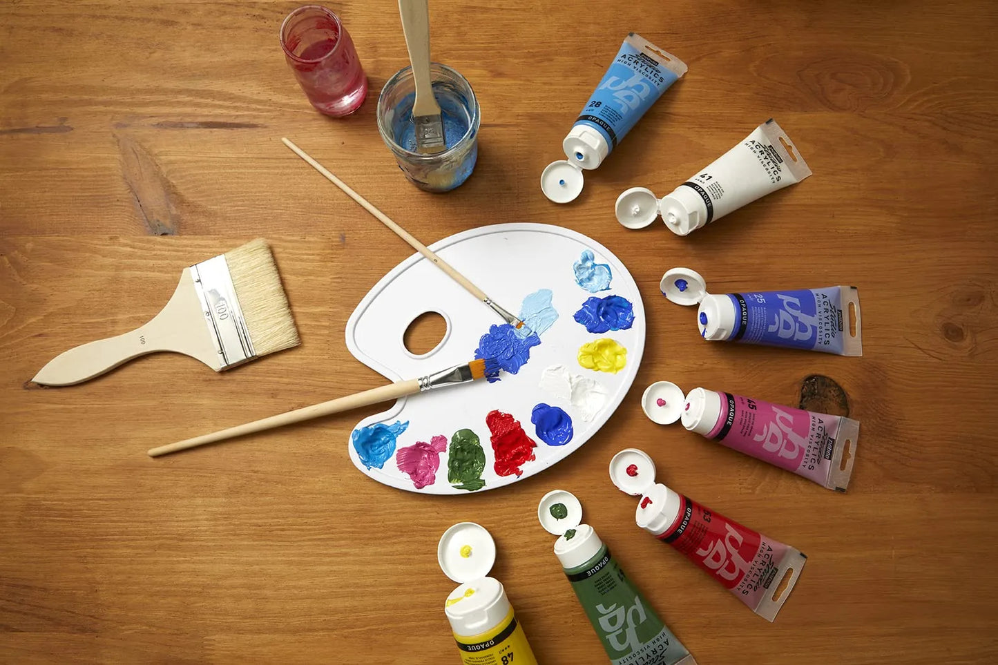 PINTURA ACRILICA PEBEO STUDIO ACRYLICS 100 ML 049 CYAN PRIMARIO OPACO 111049