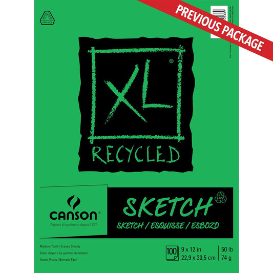 ALBUN CANSON XL SKETCH RECYCLED 100HJ 22.9X30.5 74GR 57513