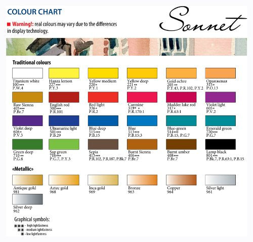 ACUARELAS SONNET 24 PASTILLAS EN CAJA DE CARTÓN 350019