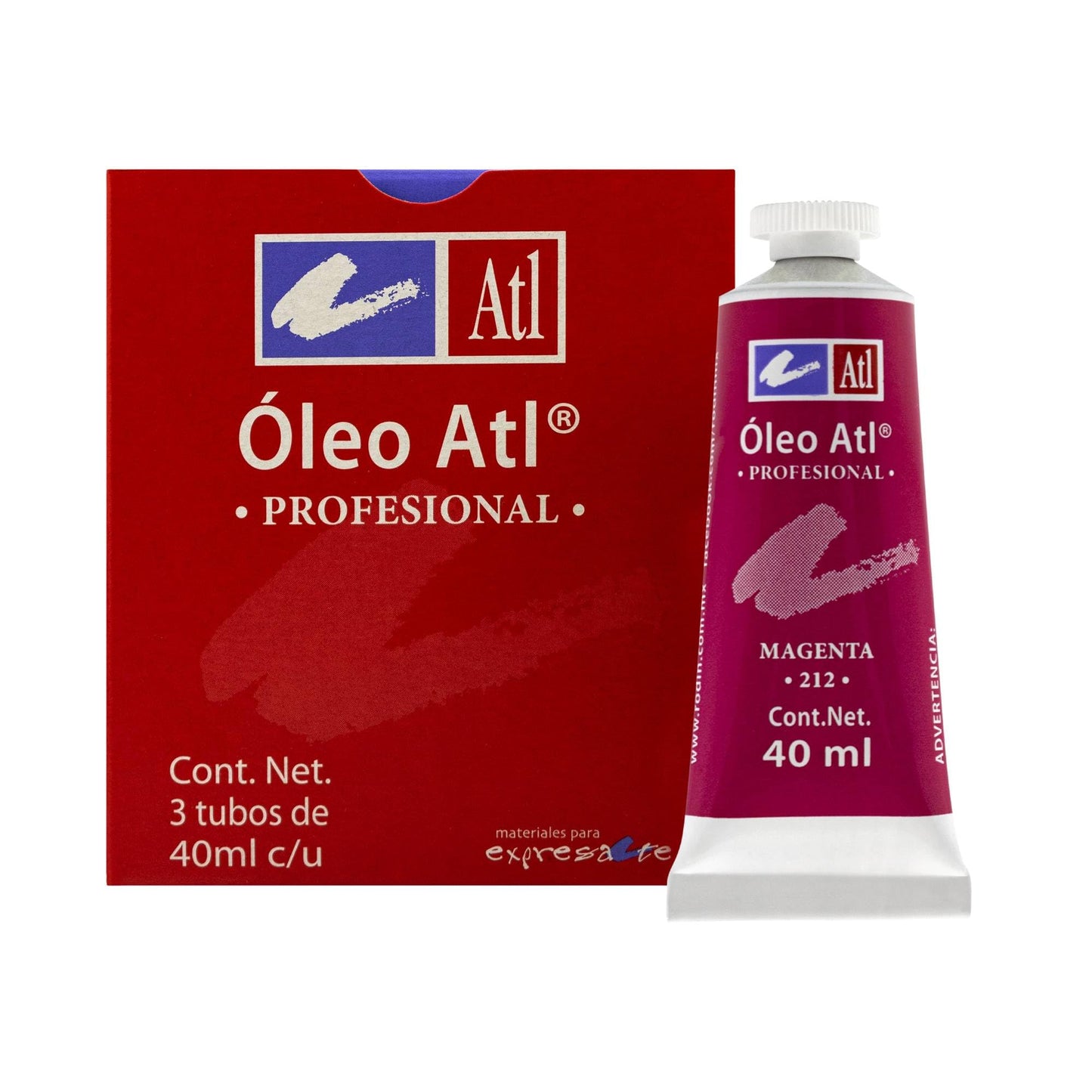 PINTURA AL OLEO ATL T-14 40ML MAGENTA NO 212 11475