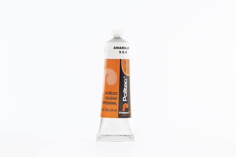PINTURA ACRILICA POLITEC 60ML L-900 #904 AMARILLO 11920