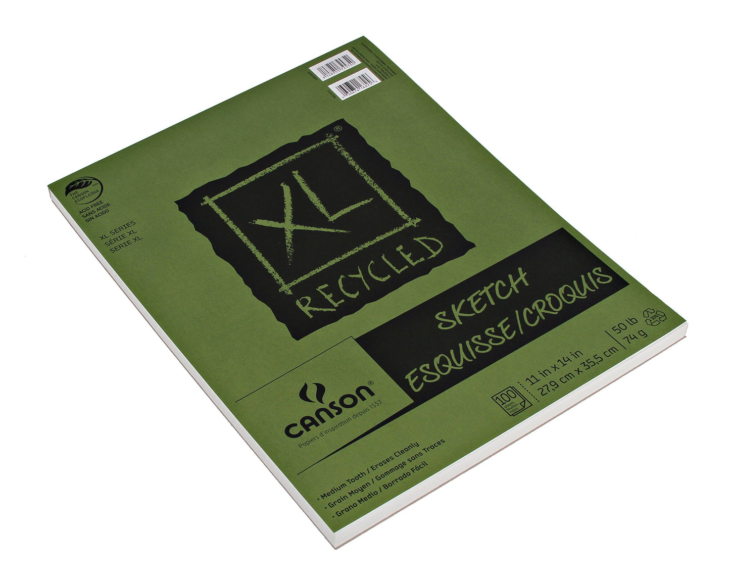 BLOCK CANSON XL ESBOZO RECYCLED 27.9 X 35.5 100H 74G 57514