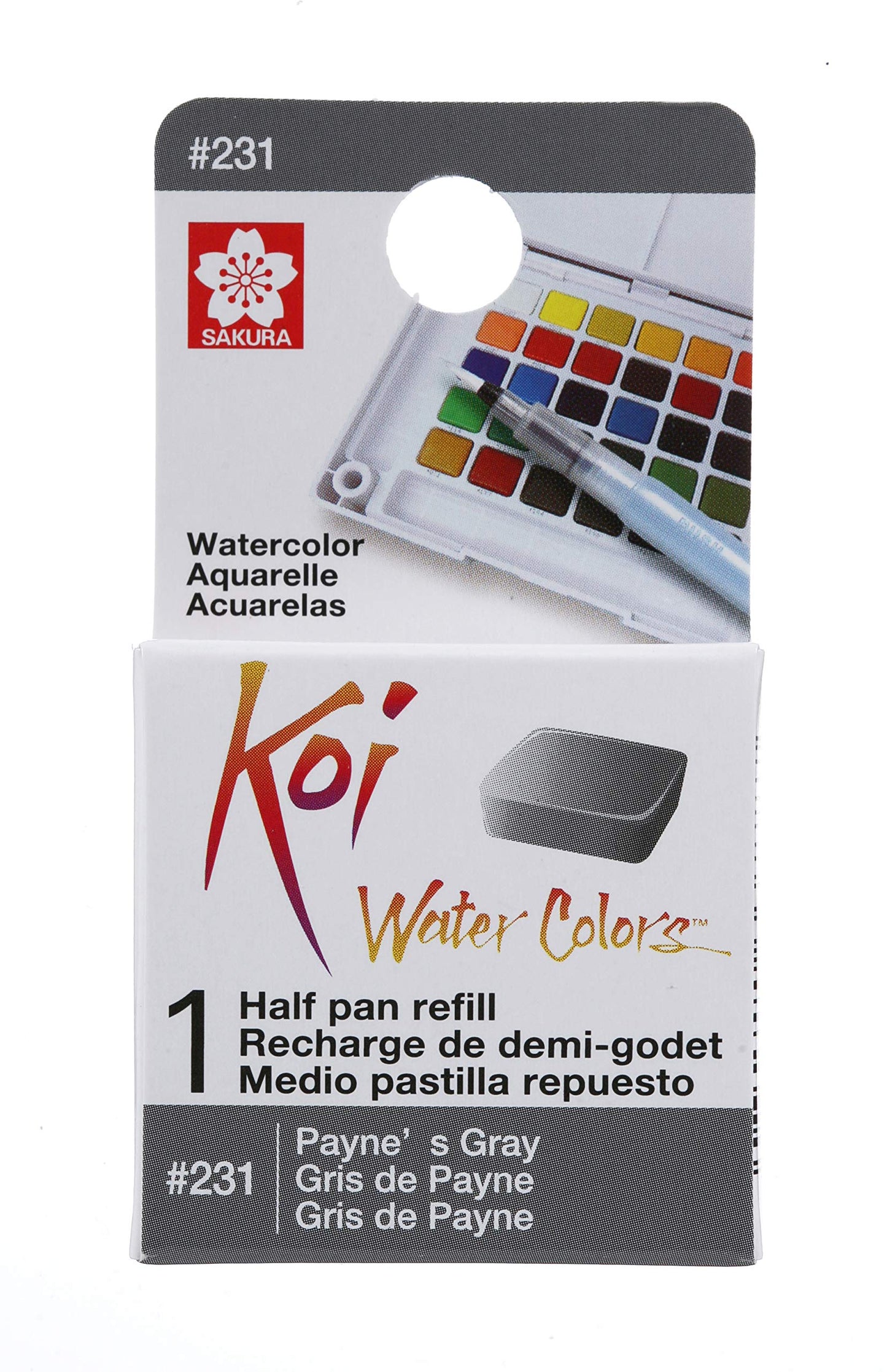ACUARELA KOI EN PASTILLA PAYNE’S GRAY #231 22960