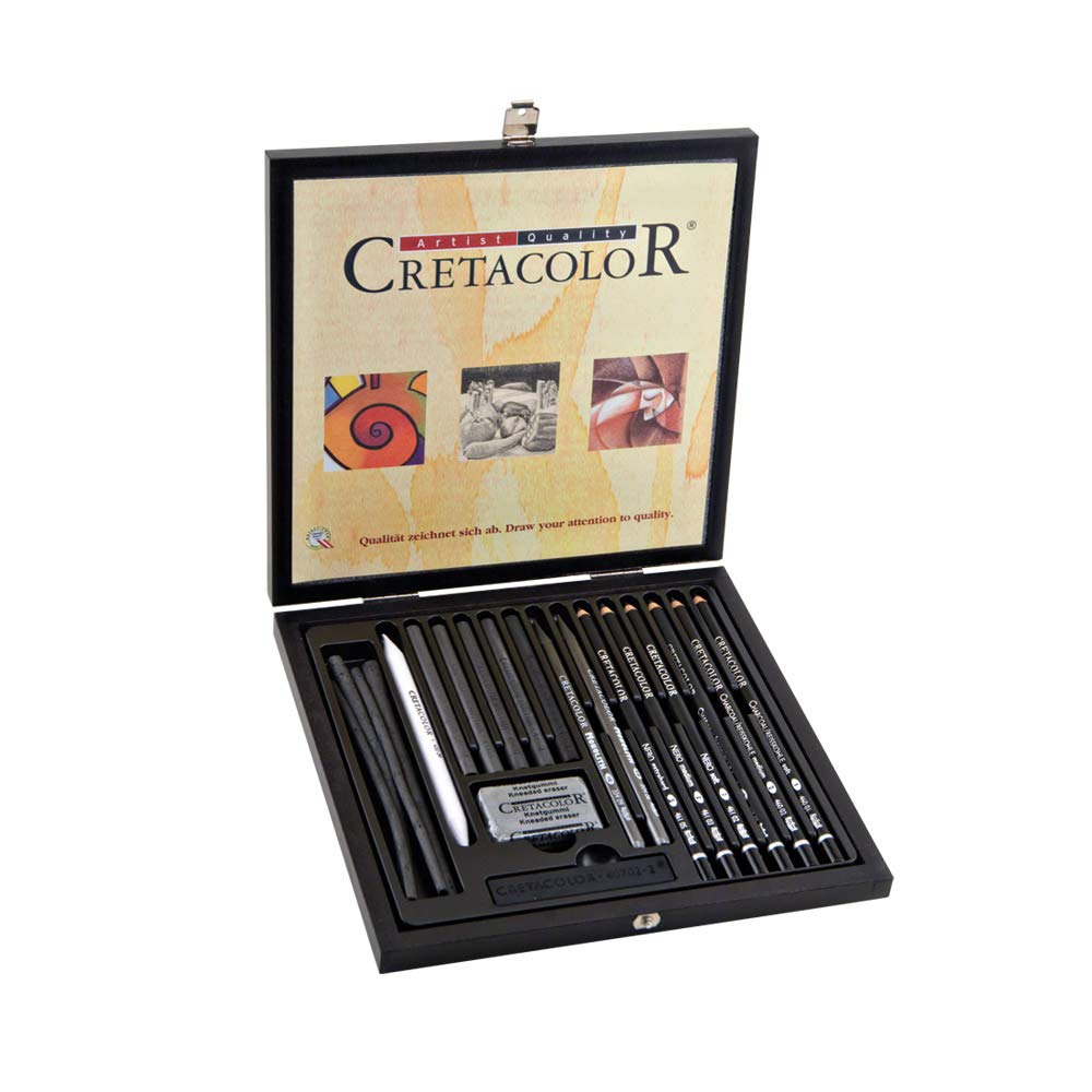 ESTUCHE CRETACOLOR CON LAPICES Y MATERIAL PARA ARTISTA BLACK BOX CX20 ECC040061