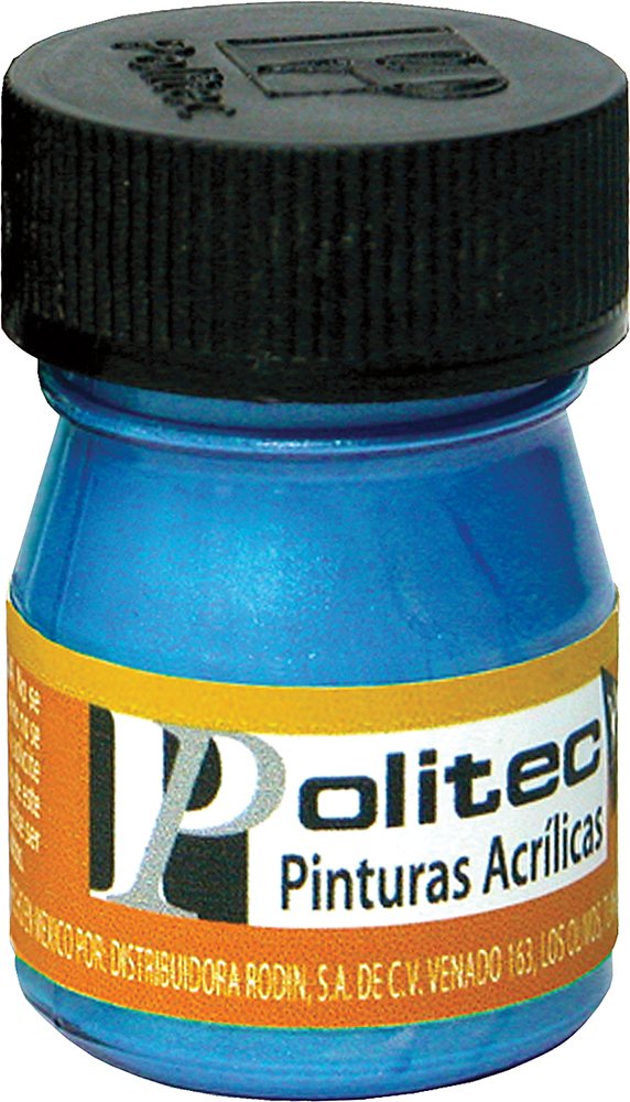 PINTURA ACRILICA POLITEC 20ML L-500 #513 AZUL METALICO 14360