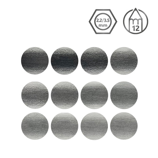 LAPICES GRAFITO DERWENT MEDIO C12 CAJA MET. 21284