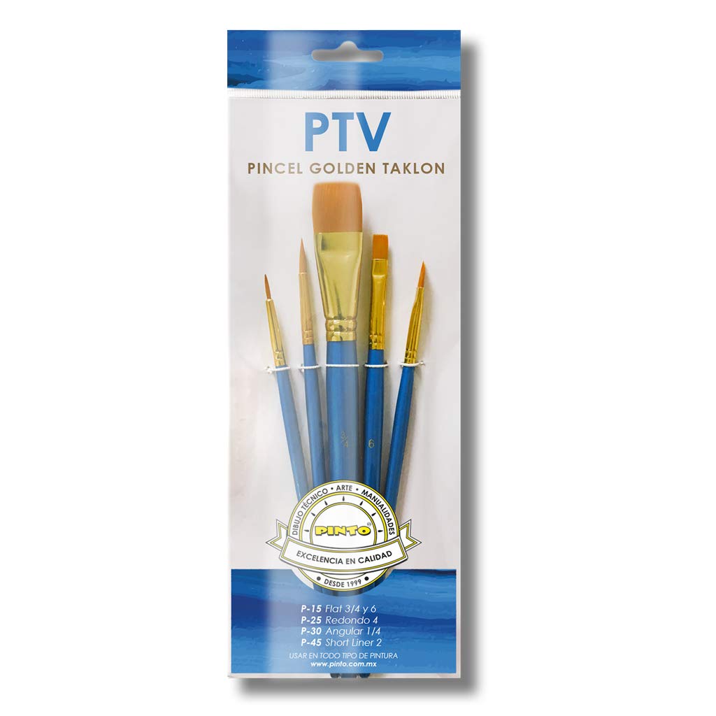 PINCEL PINTO SET PTV TAKLON DORADO 330023