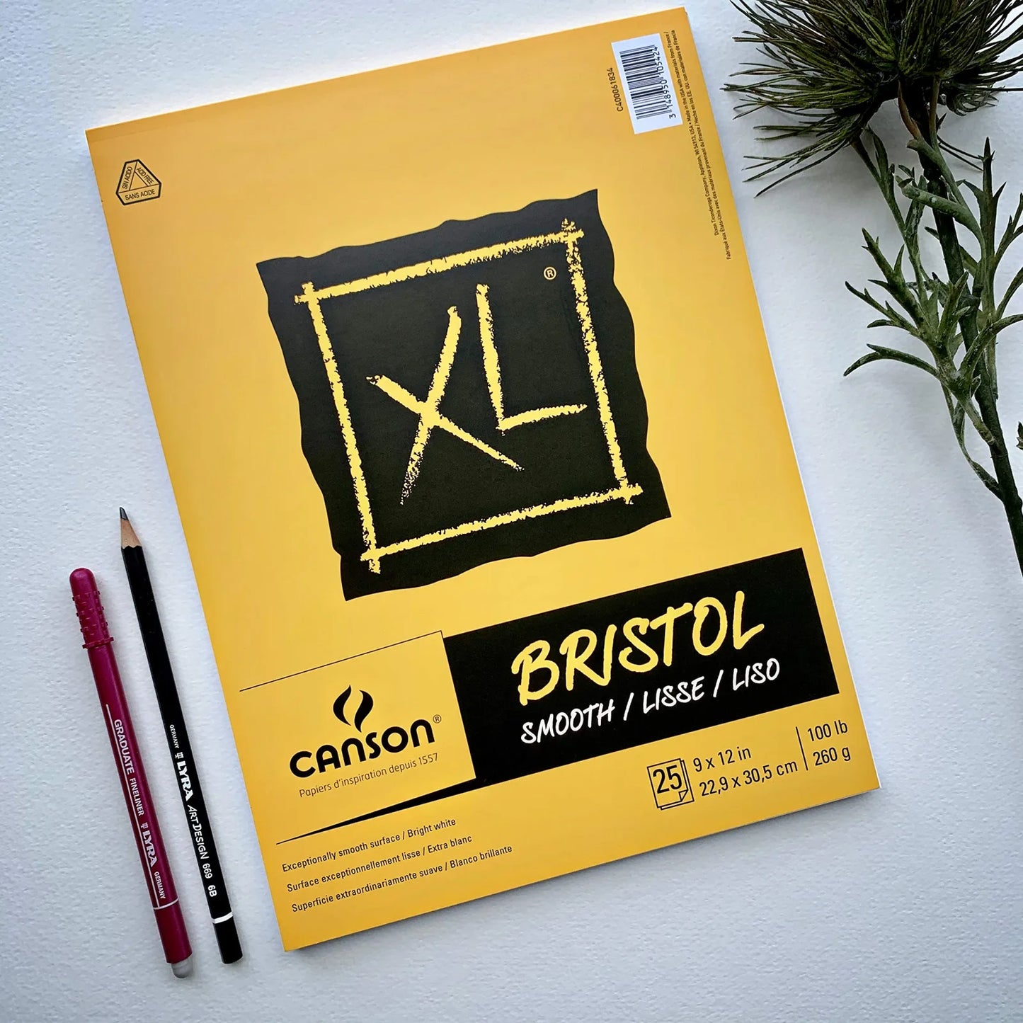ALBUN CANSON XL BRISTOL 22.5X30.5 25HJ 260G 63273