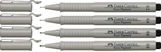 Estilografo FC Desechable Ecco Pigment (0.2 /0.4/0.6/0.8) x 4 167004