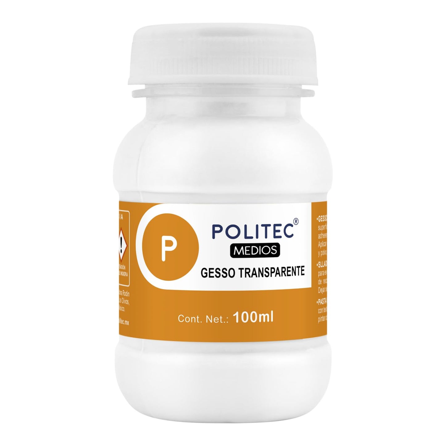 GESSO TRANSPARENTE POLITEC 100 ML 31140