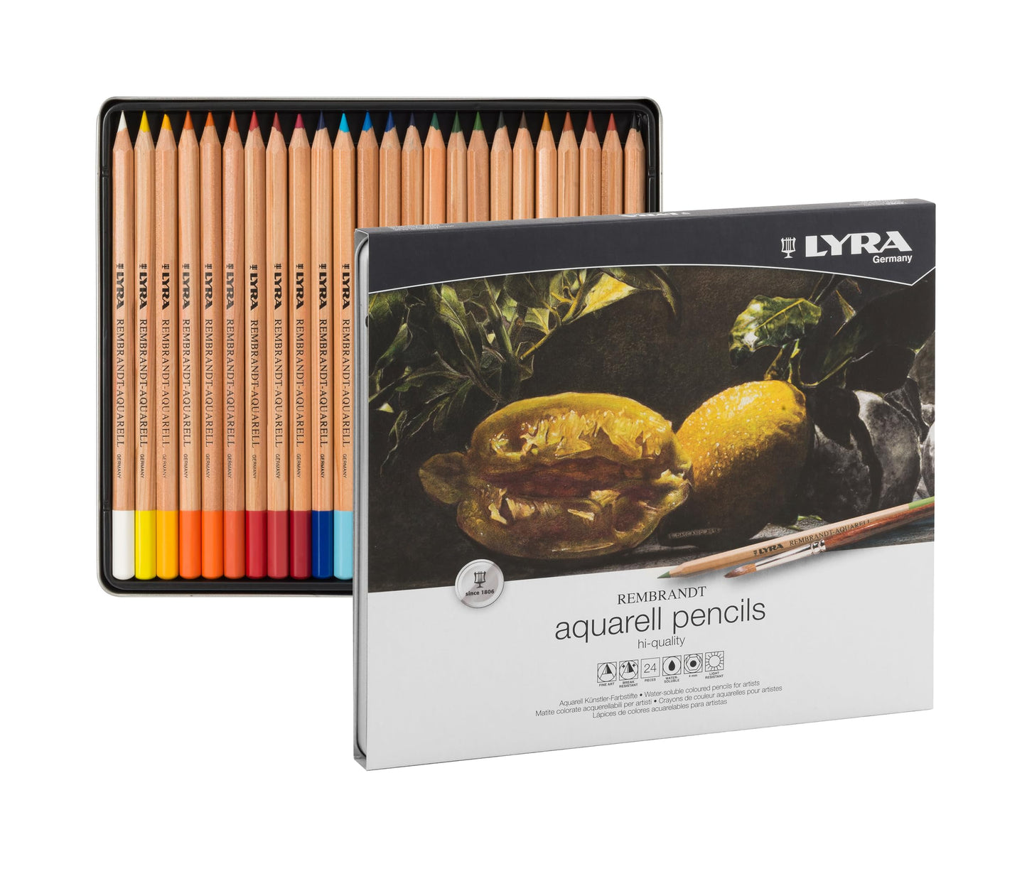 LAPICES DE COLOR LYRA REMBRANDT ACUARELABLES C24 44716