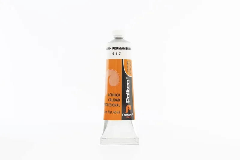 PINTURA ACRILICA POLITEC 60ML L-900 #917 CARMIN PERMANENTE 11932