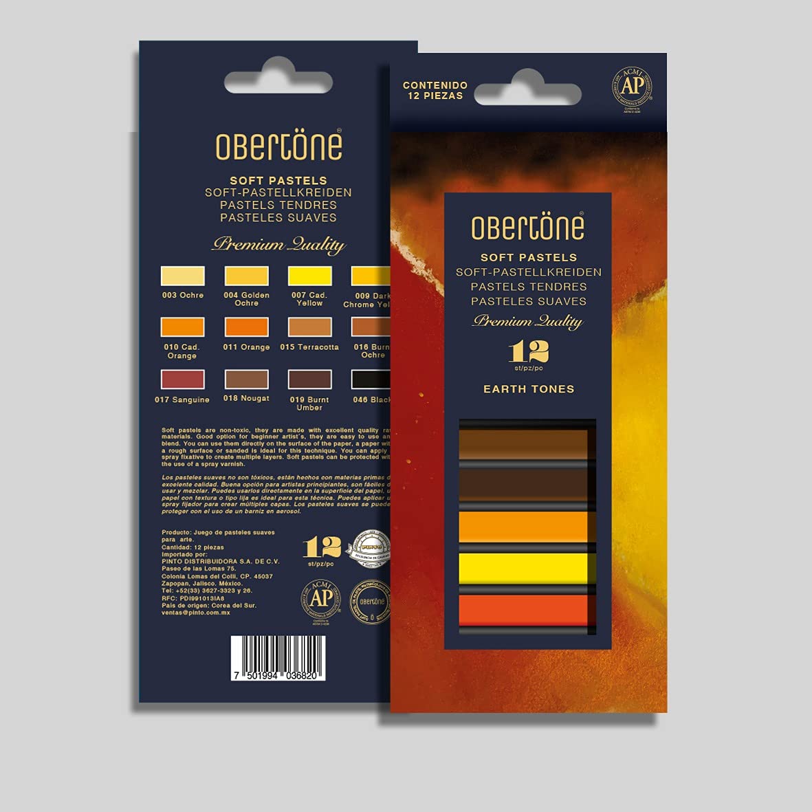 PASTEL SUAVE OBERTONE EARTH TONES SET 12 PREMIUM QUALITY 972613
