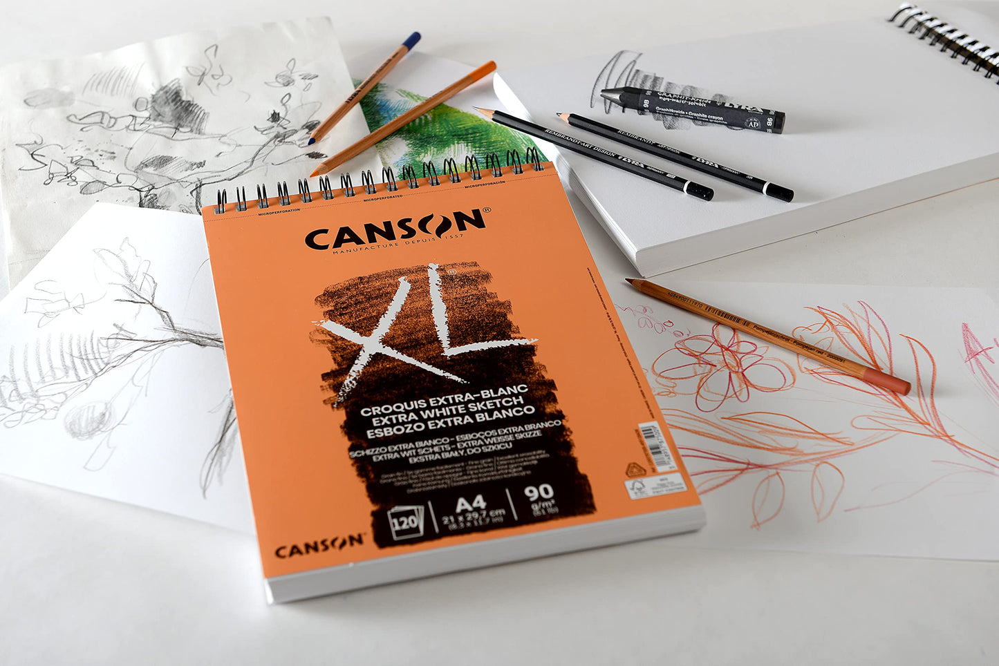 ALBUN CANSON XL EXTRA BLANCO A4 21X29.7 120H 90G SPP 62359